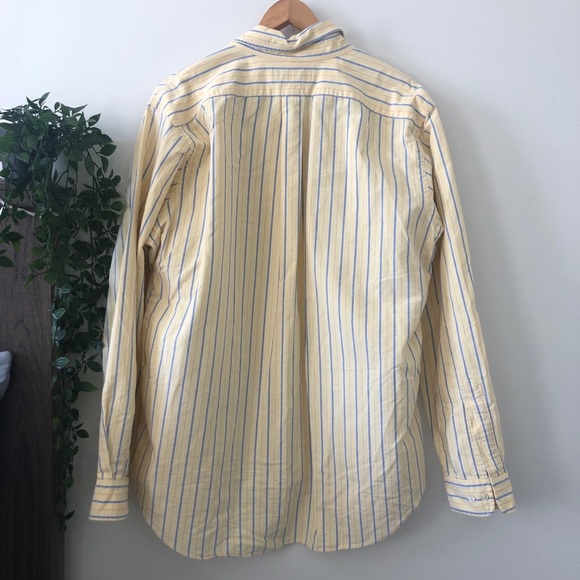 ❌SOLD❌ Ralph Lauren Yellow Striped Button Down - Picture 3 of 4